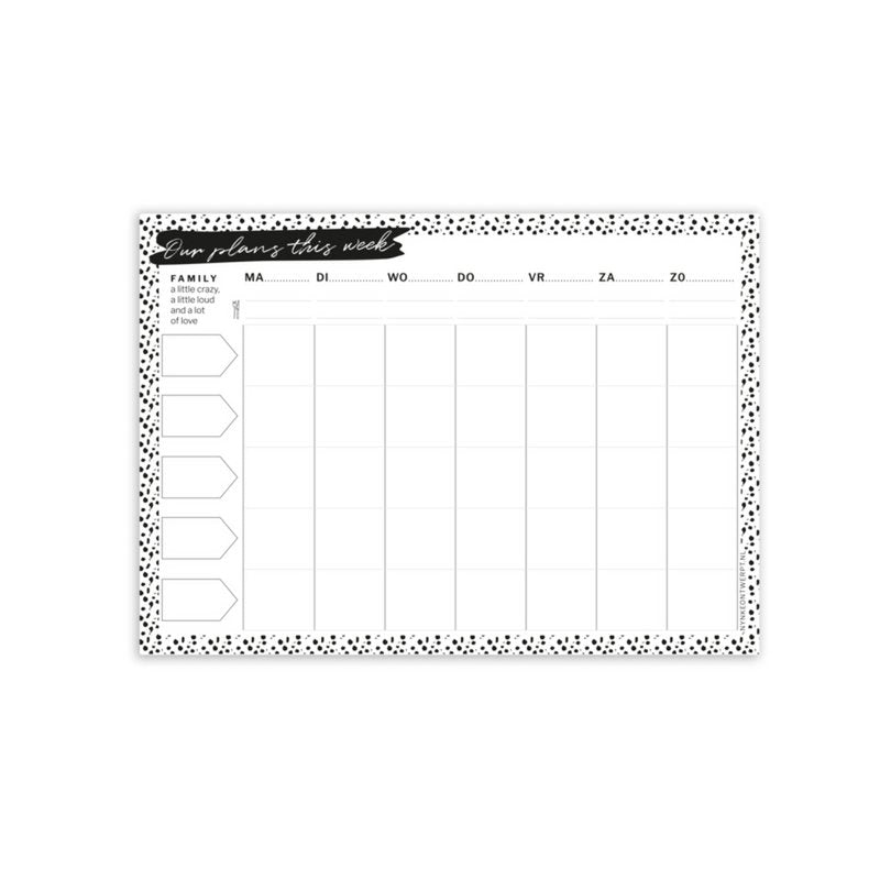 Planner - Familieplanner A4 (wekelijks)
