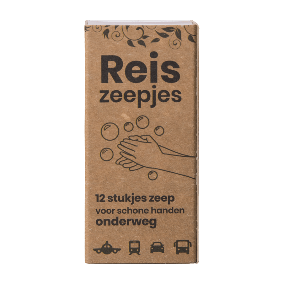 Reis- en Toiletzeepjes (12 stuks) - Happy Soaps