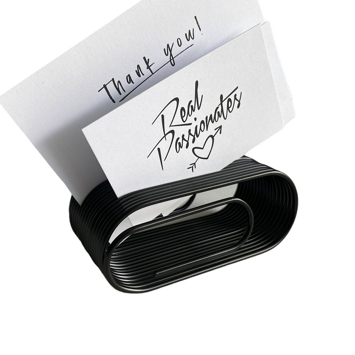 Gigantische paperclip bureau-organizer Goud of Zwart