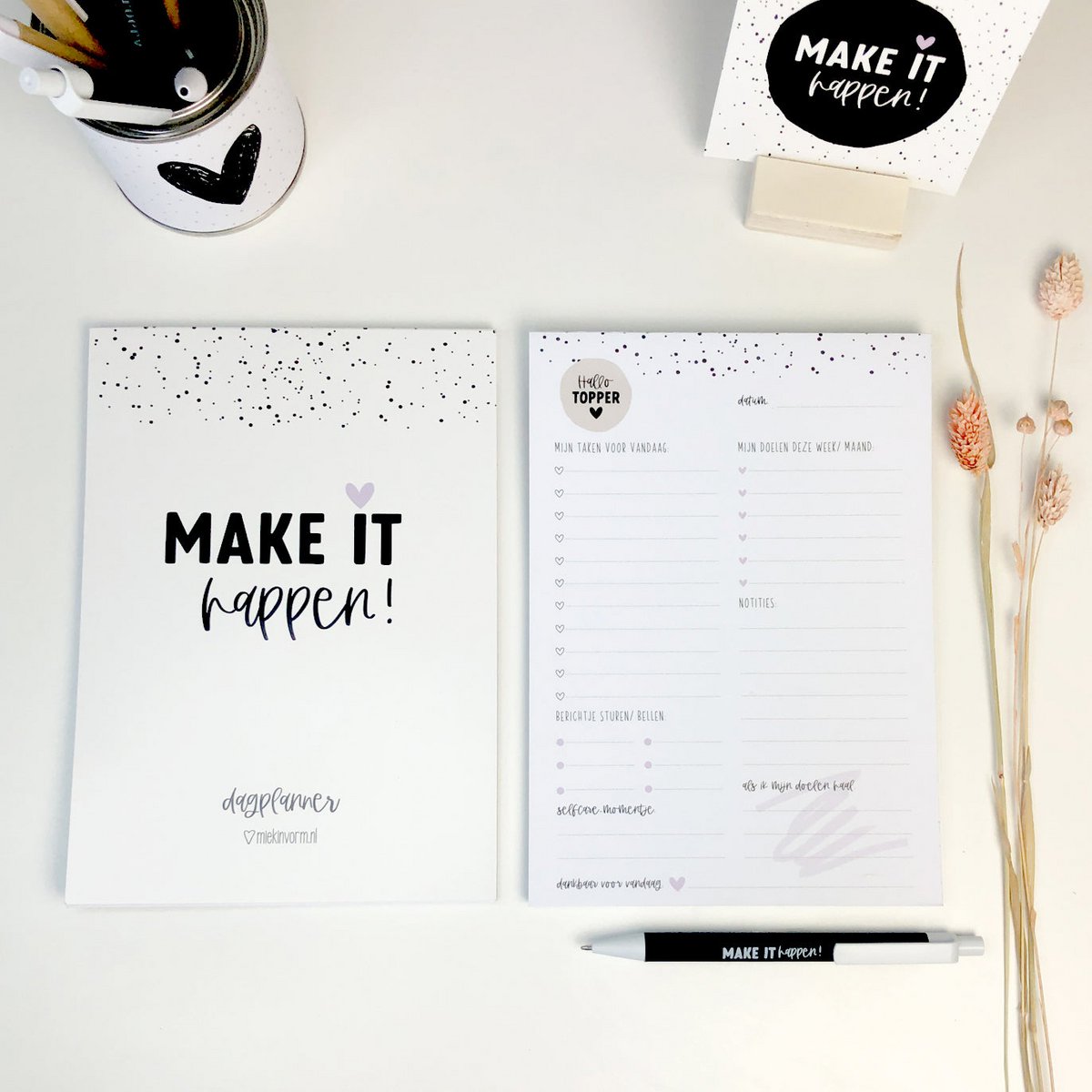 Planner - Dagplanner A5 Make it happen
