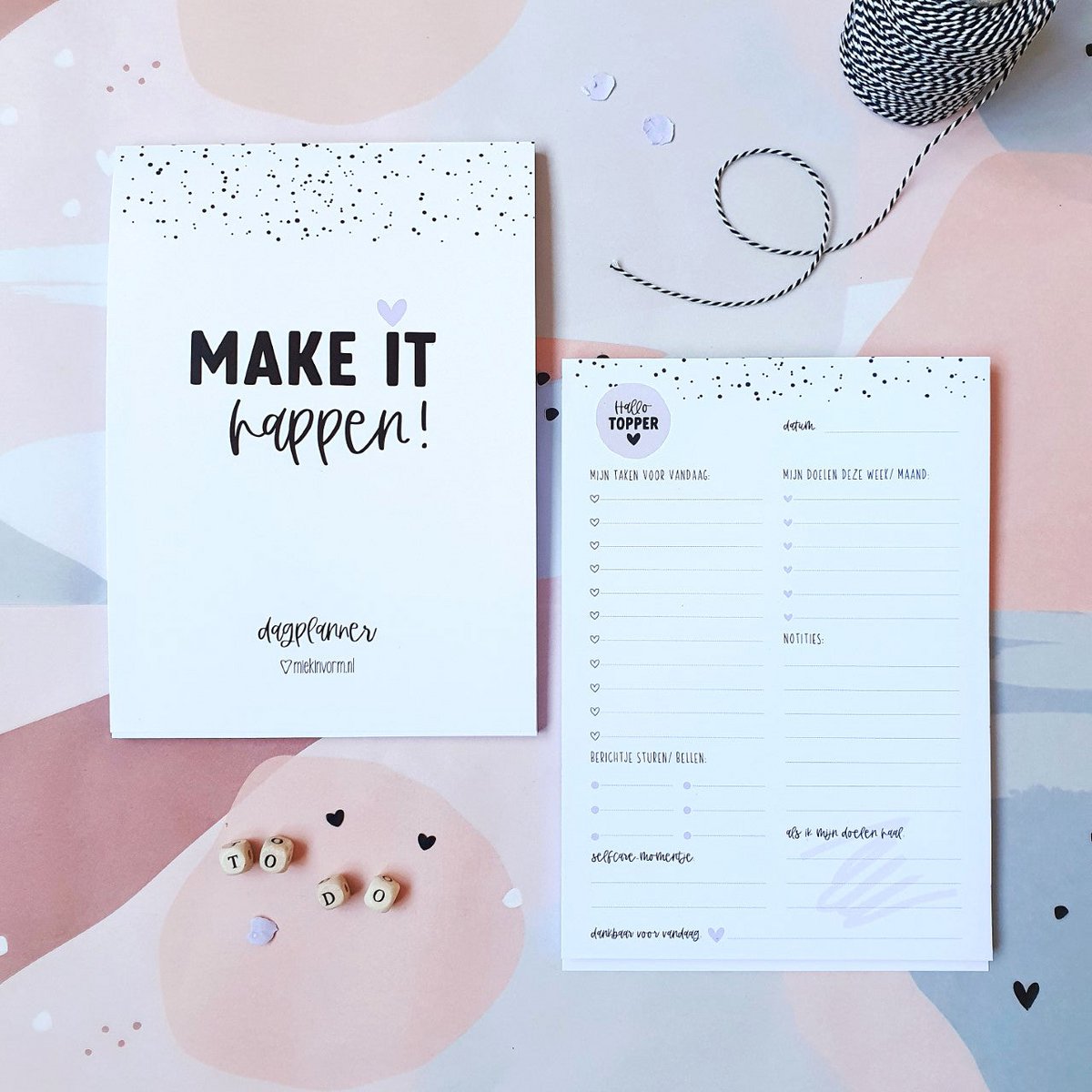 Planner - Dagplanner A5 Make it happen