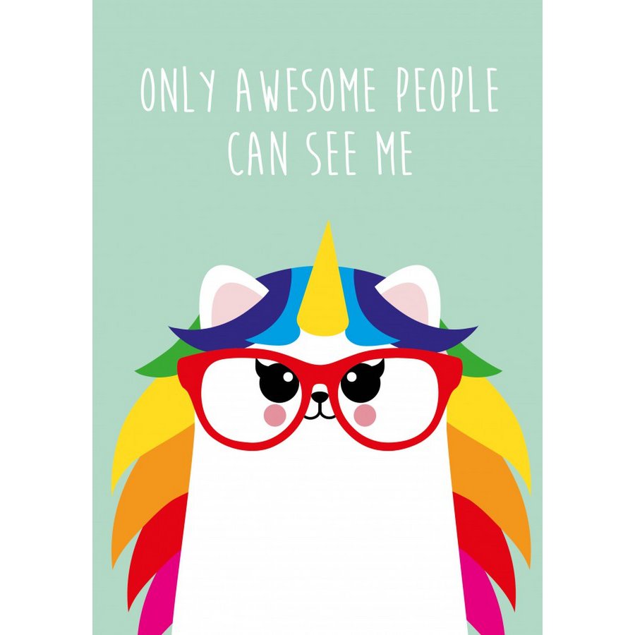 Wenskaart - Only awesome people can see me