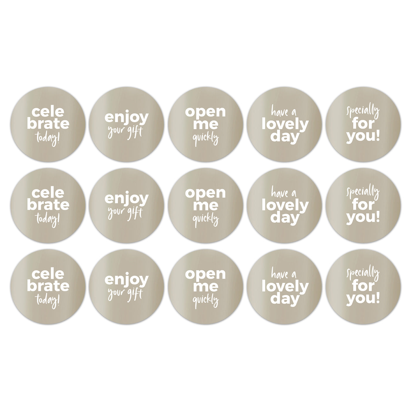 Stickers - Mint met tekst