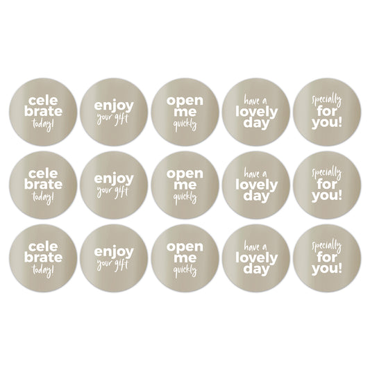 Stickers - Mint met tekst