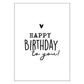 Wenskaart Verjaardag - Happy Birthday to you