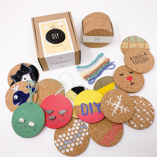Kinder DIY - Kurk onderzetters