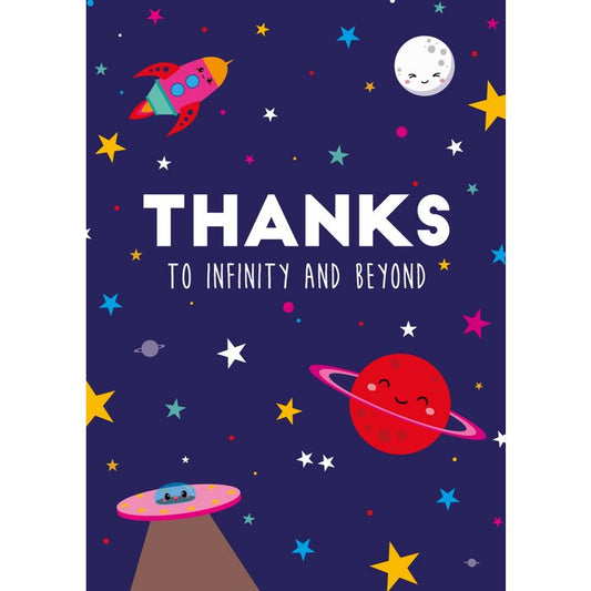 Wenskaart - THANKS to infinity and beyond