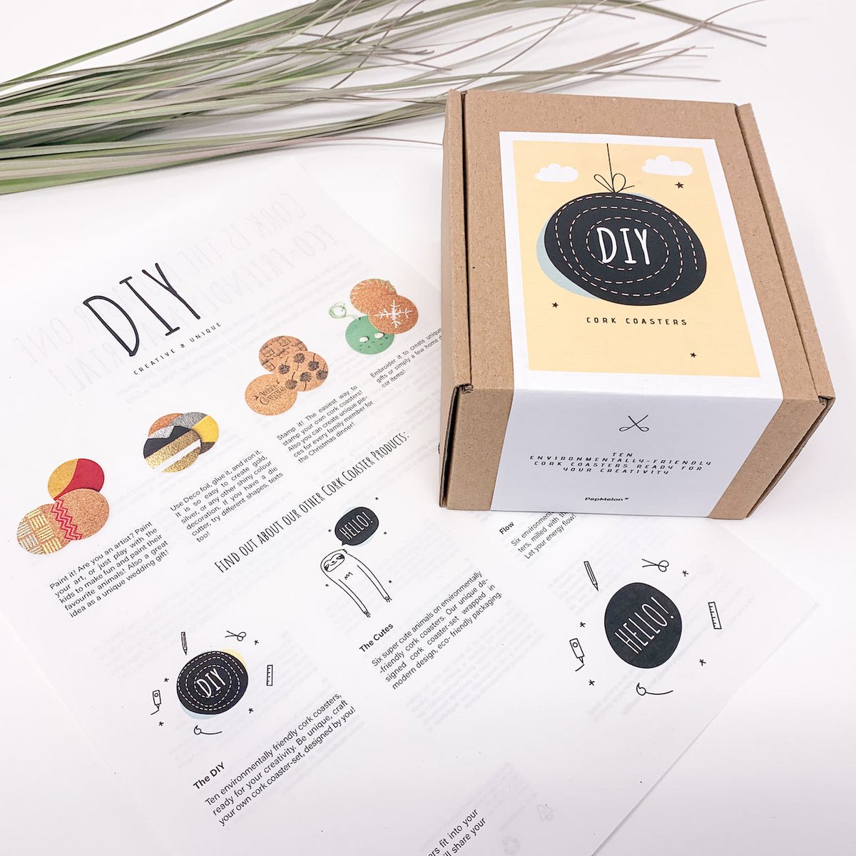 Kinder DIY - Kurk onderzetters
