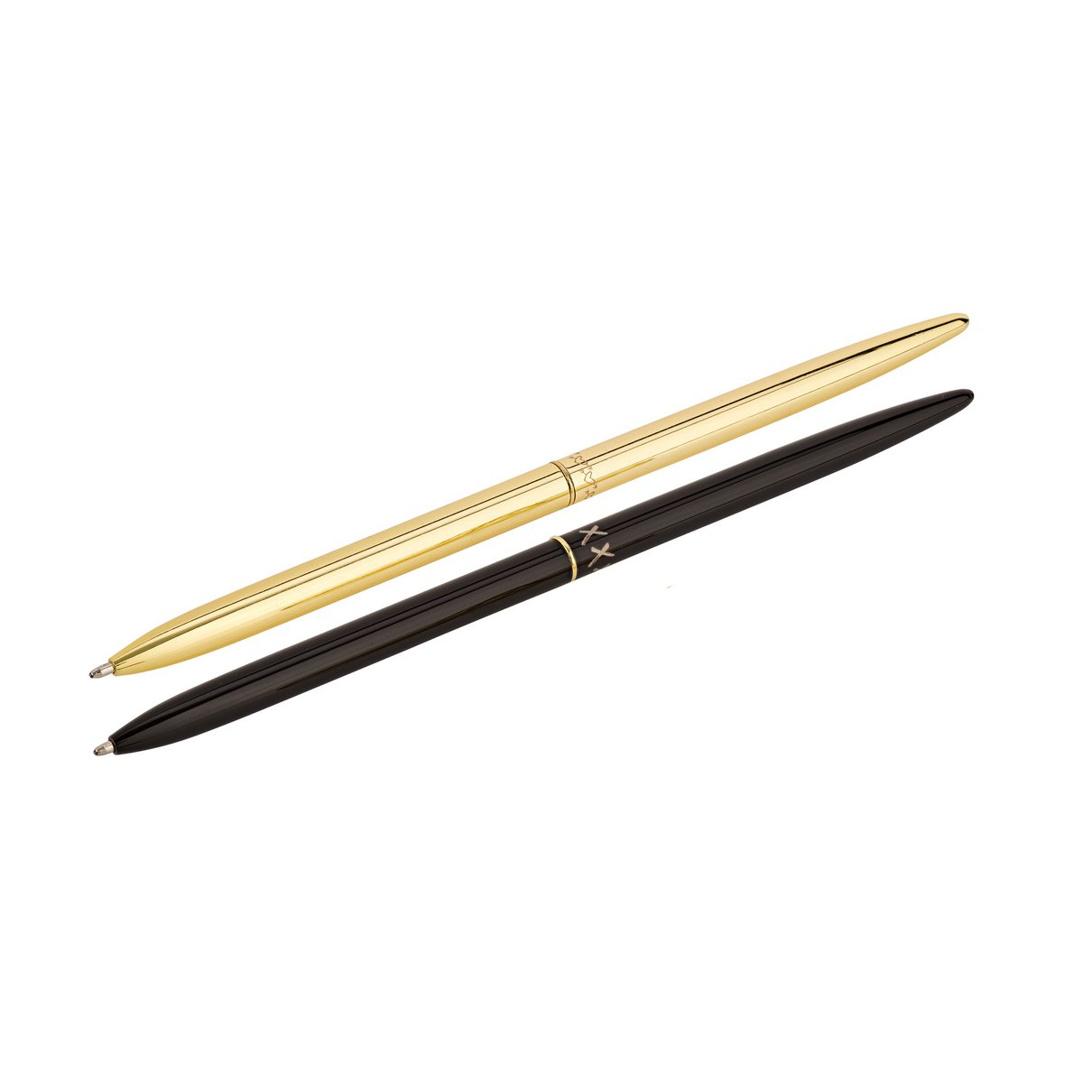 Set van 2 Balpennen "Stardust", Goud & Zwart - Real Passionates