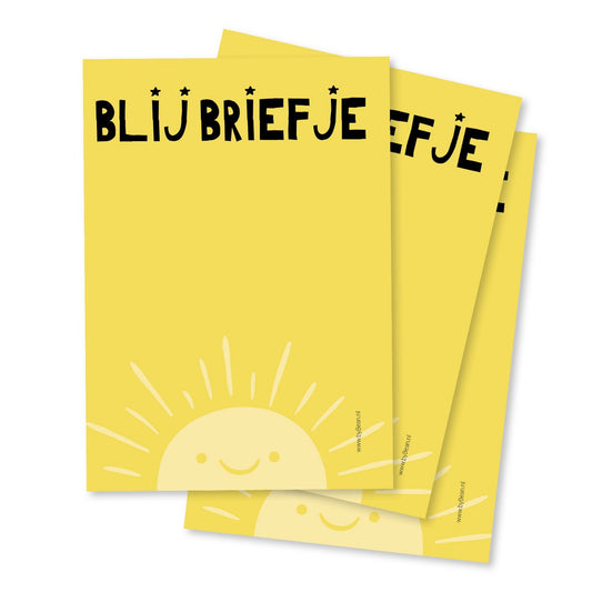 Notitieblokje A6 Blij Briefje - Bybean