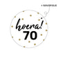Stickers per leeftijd. Hoera ! (30 - 50 - 65 - 70)