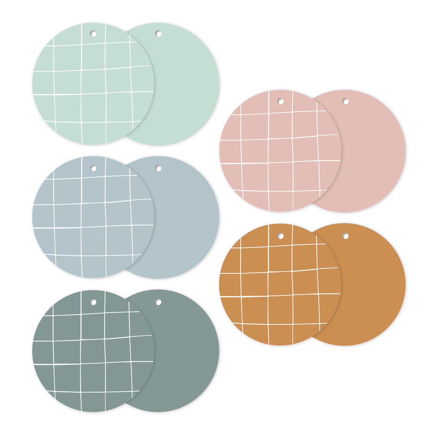 Cadeaulabel - Hand Draw Grid (meerdere kleuren)