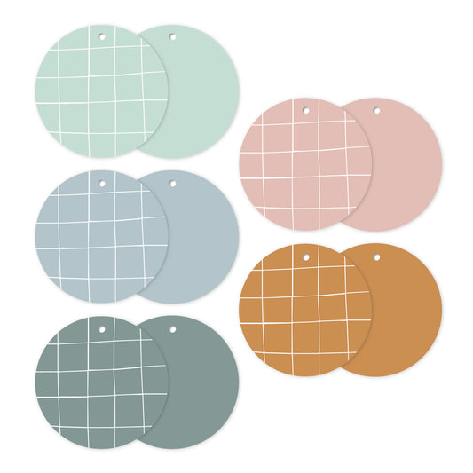 Cadeaulabel - Hand Draw Grid (meerdere kleuren)