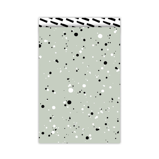 Cadeauzakjes 17 x 25 cm - Random Spots Warm (Roos & Mint)