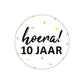 Stickers per leeftijd. Hoera ! (30 - 50 - 65 - 70)